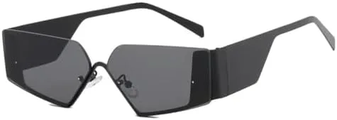 Ретро солнцезащитные очки для женщин, маленькие квадратные солнцезащитные очки с защитой от УФ-излучения UV400, модные панк-очки для женщин и мужчин MTZJH, Black Gray
Ретро солнцезащитные очки для женщин, маленькие квадратные солнцезащитные очки с защитой от УФ-излучения UV400, модные панк-очки для женщин и мужчин MTZJH, Black Gray