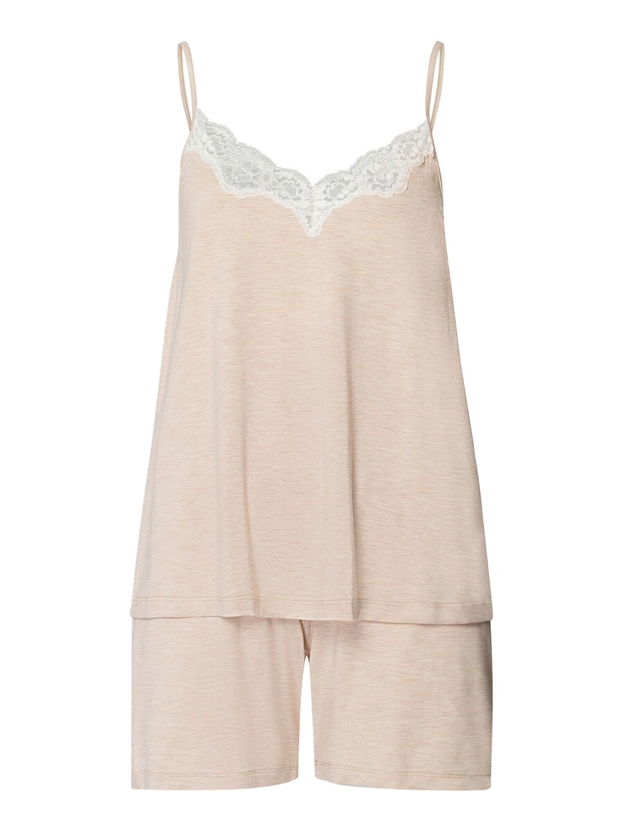 Короткий пижамный комплект Hanro Natural Elegance, бежевый
Короткий пижамный комплект Hanro Natural Elegance, бежевый