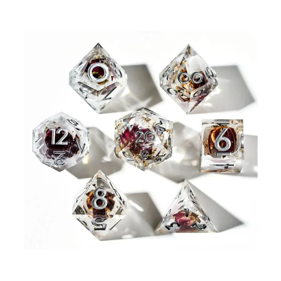 Поликомплект - Лепестковый шторм (7), Resin Polyhedral Sets (Dispel Dice)
Поликомплект - Лепестковый шторм (7), Resin Polyhedral Sets (Dispel Dice)
