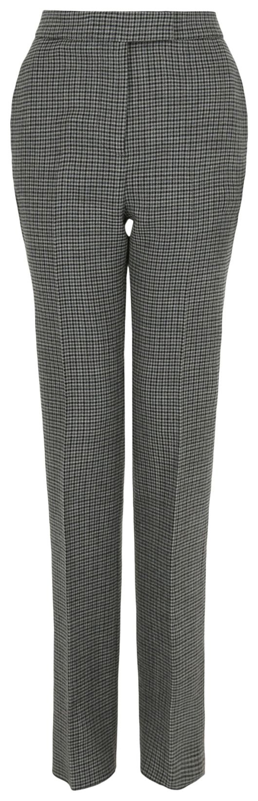 Шерстяные брюки Ferragamo в клетку «гусиная лапка»
Шерстяные брюки Ferragamo в клетку «гусиная лапка»