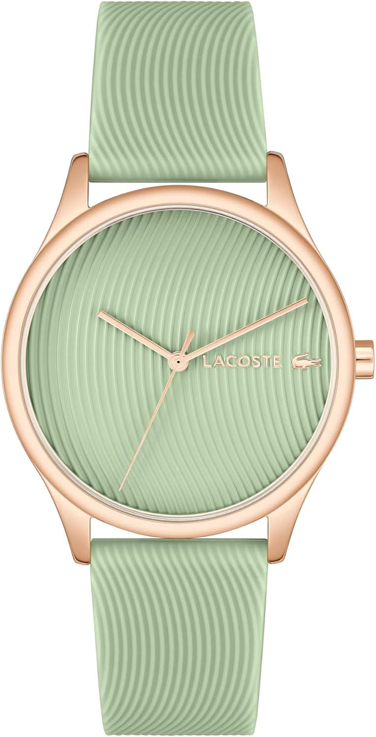Lacoste Falda женские часы 3H Quartz, силиконовый ремешок, водонепроницаемость до 5ATM/50 метров, стильный и удобный аксессуар для нее, 36mm, Green
Lacoste Falda женские часы 3H Quartz, силиконовый ремешок, водонепроницаемость до 5ATM/50 метров, стильный и удобный аксессуар для нее, 36mm, Green