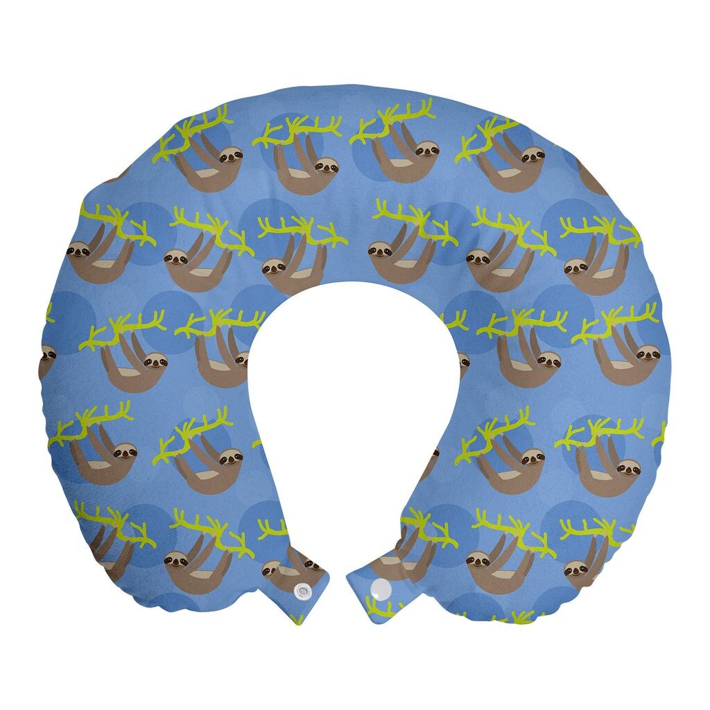 ABAKUHAUS Sloth Travel Pillow Подушка для шеи, Висячие ветки Lazy Animal, Пенопластовые дорожные принадлежности для самолета и автомобиля, 30x30 см, Потолок Синяя сепия
ABAKUHAUS Sloth Travel Pillow Подушка для шеи, Висячие ветки Lazy Animal, Пенопластовые дорожные принадлежности для самолета и автомобиля, 30x30 см, Потолок Синяя сепия