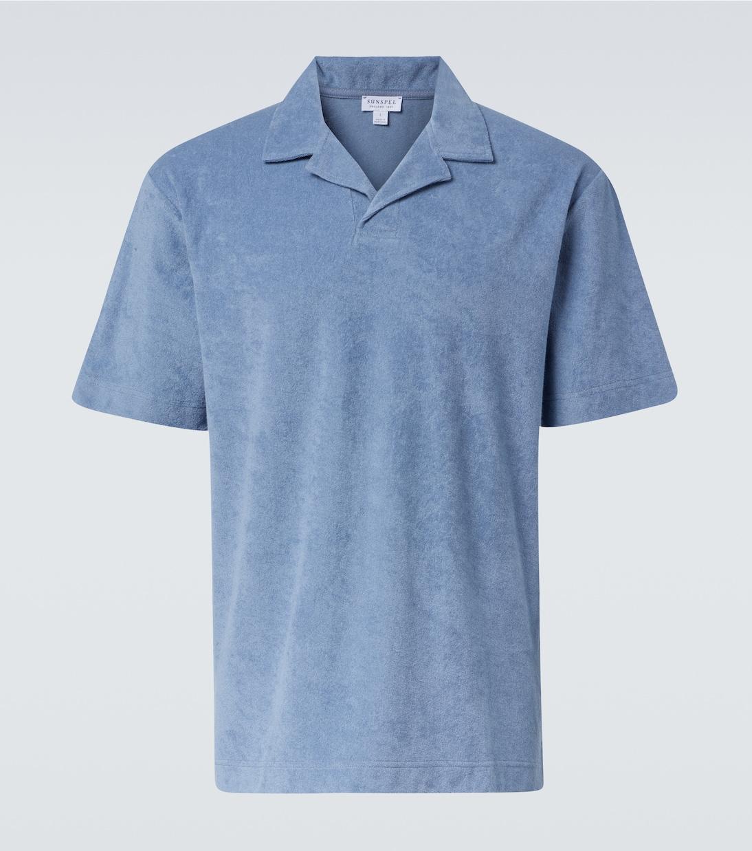 Хлопковая поло из махровой ткани Sunspel, Vintage Blue
Хлопковая поло из махровой ткани Sunspel, Vintage Blue