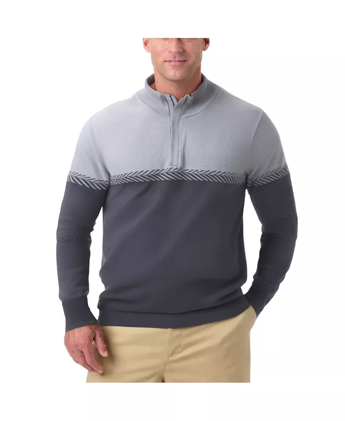 Мужской легкий свитер с четвертью молнии и воротником-стойкой KingSize, черный
Мужской легкий свитер с четвертью молнии и воротником-стойкой KingSize, черный