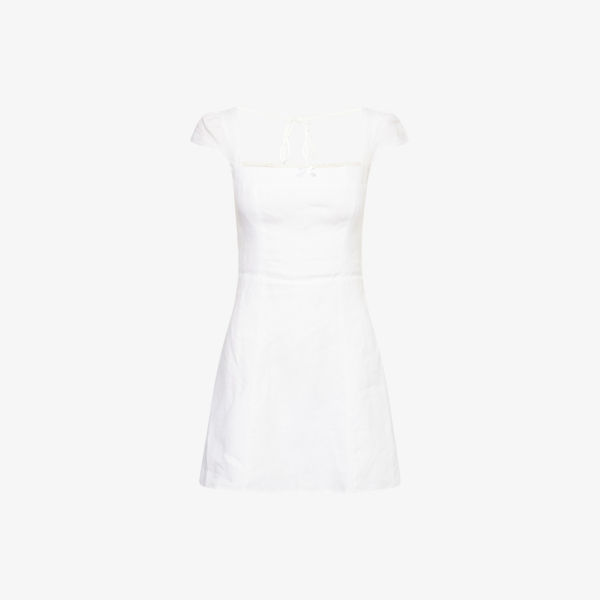 Платье льняное Reformation Loula с квадратным вырезом, белый
Платье льняное Reformation Loula с квадратным вырезом, белый