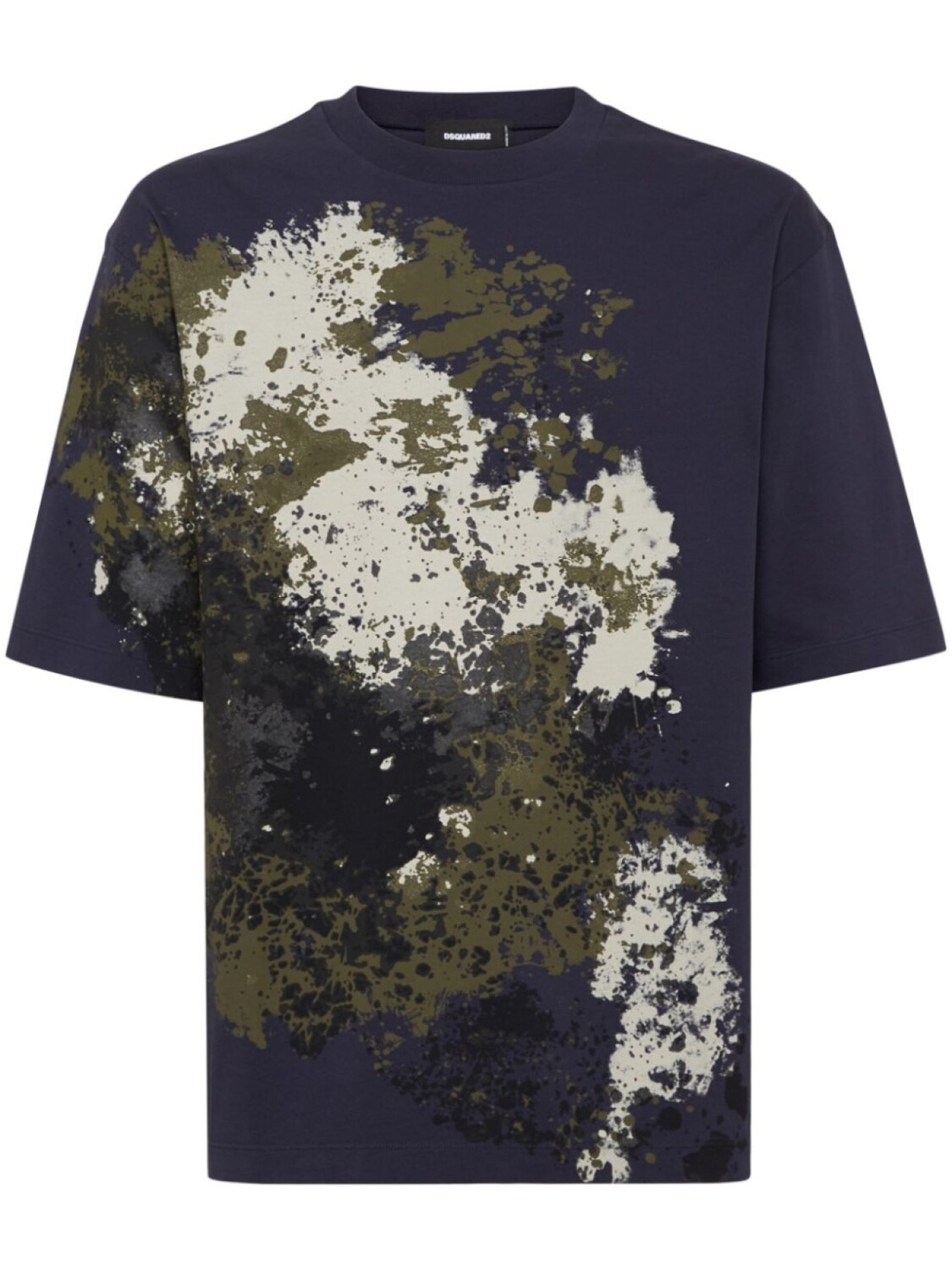 DSQUARED2 футболка с эффектом разбрызганной краски, синий
DSQUARED2 футболка с эффектом разбрызганной краски, синий