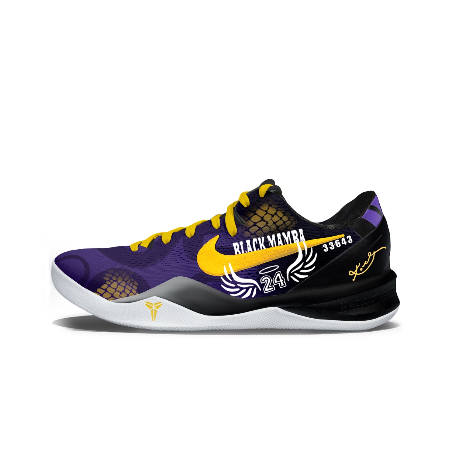Nike Kobe 8 Cushioning низкие баскетбольные кроссовки Unisex Black Purple Yellow
Nike Kobe 8 Cushioning низкие баскетбольные кроссовки Unisex Black Purple Yellow