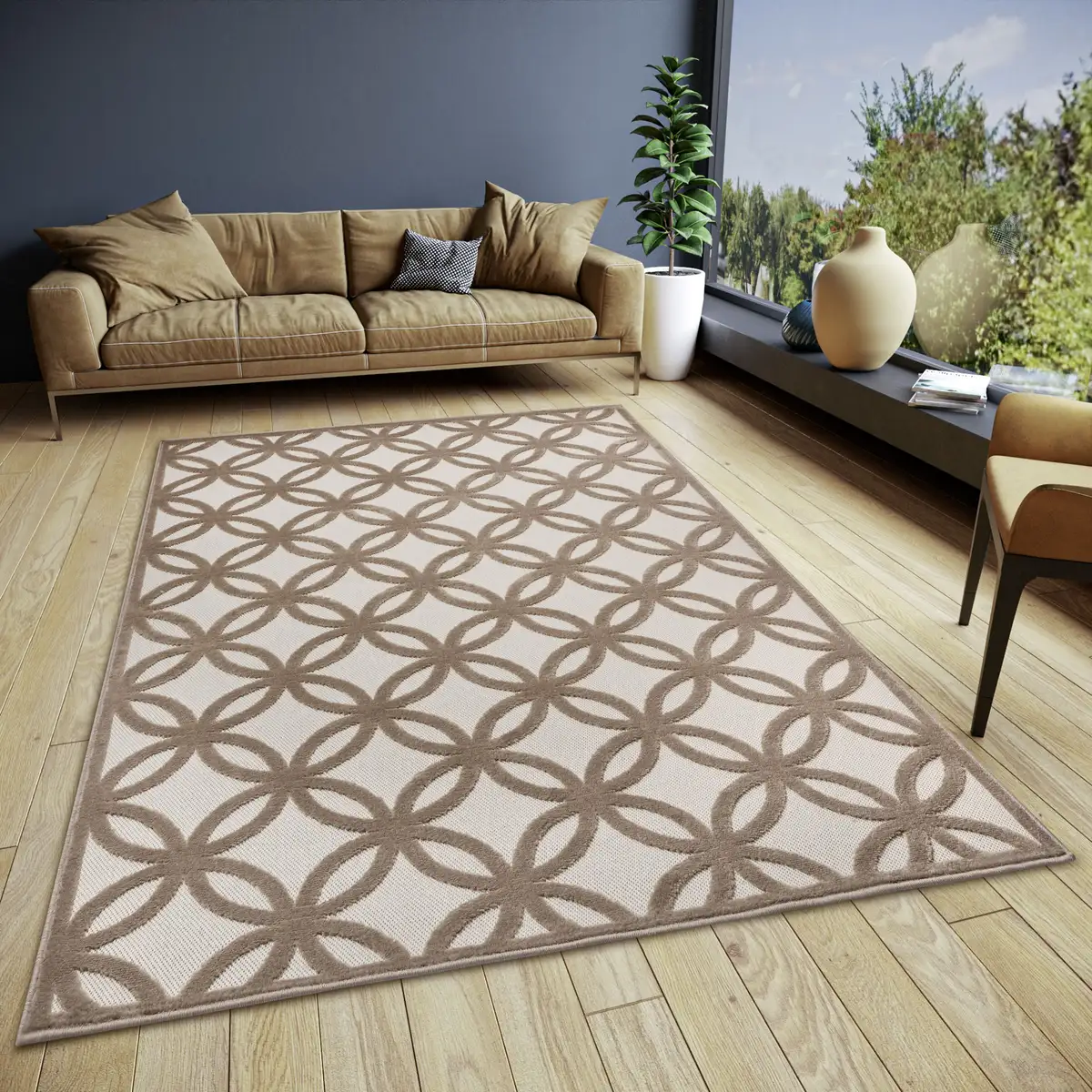 Ковер HANSE Home "Circle", прямоугольный, износостойкий, простой в уходе, прочный, внешний вид "высокий-низкий" 133х190 см, кремовый/коричневый
Ковер HANSE Home "Circle", прямоугольный, износостойкий, простой в уходе, прочный, внешний вид "высокий-низкий" 133х190 см, кремовый/коричневый