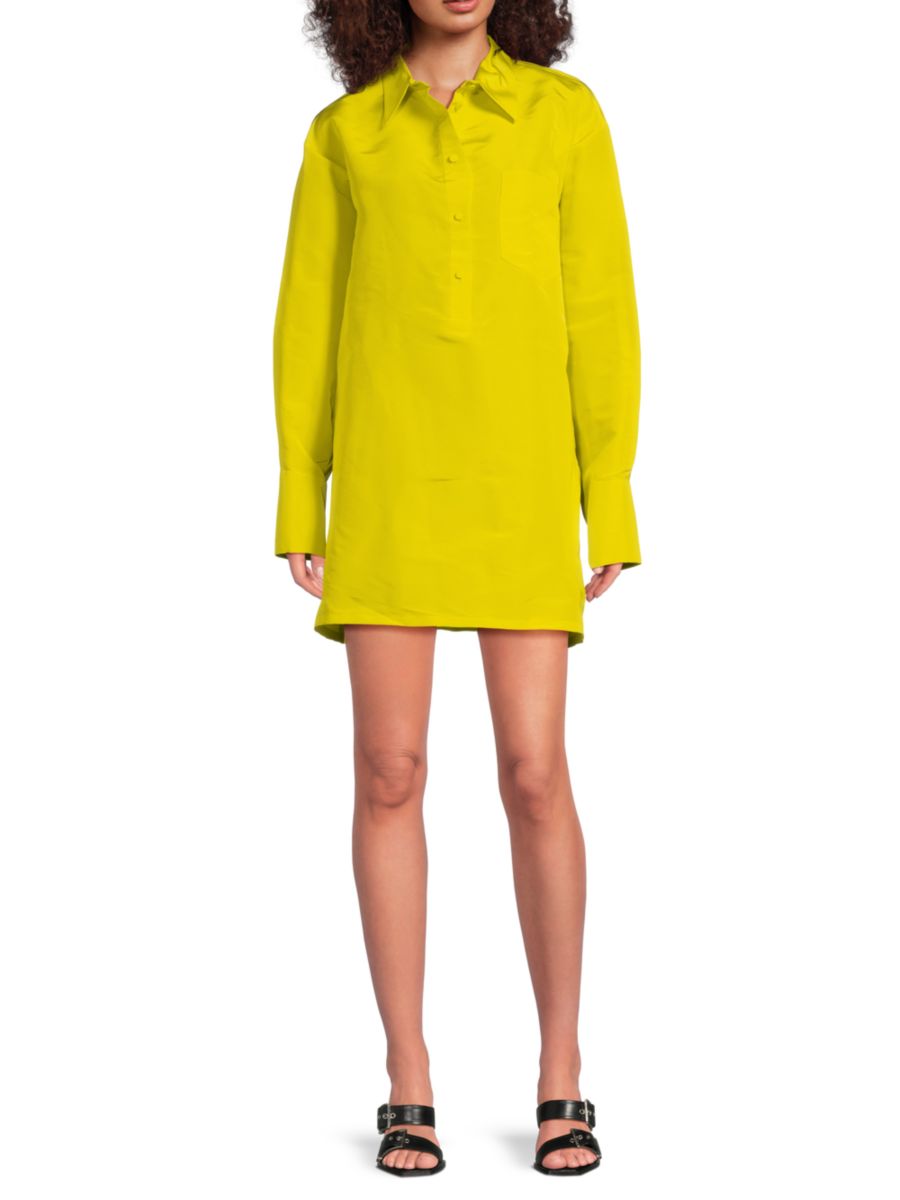 Шелковое мини-платье А-силуэта Valentino, цвет Yellow Sun
Шелковое мини-платье А-силуэта Valentino, цвет Yellow Sun