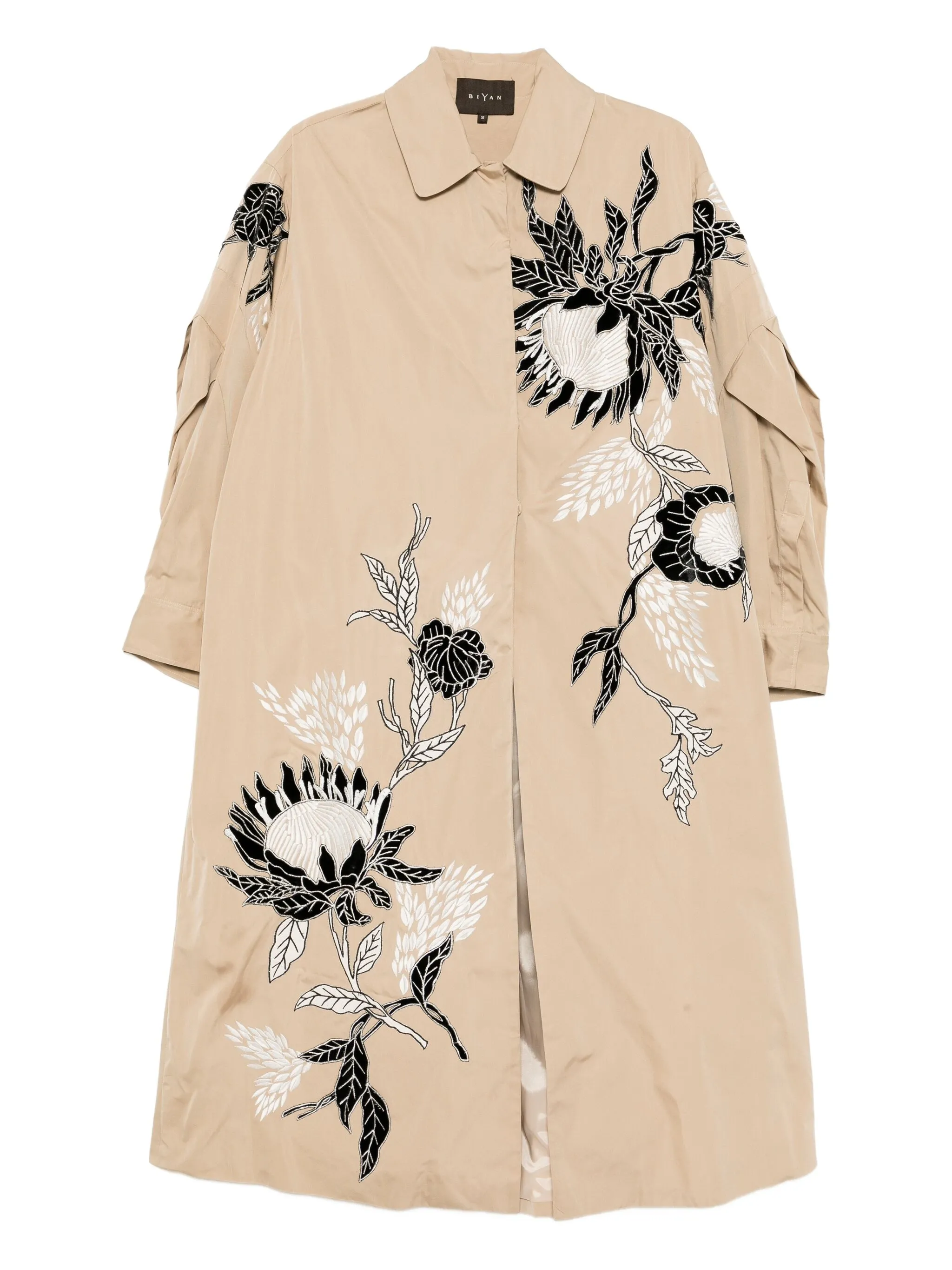 Пальто с цветочной вышивкой Biyan, бежевый
Пальто с цветочной вышивкой Biyan, бежевый