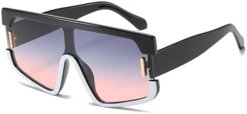 Крупные квадратные солнцезащитные очки для женщин, модные цельные солнцезащитные очки в винтажном стиле, сине-серые оттенки, панк-очки MTZJH, Gray Pink Lens
Крупные квадратные солнцезащитные очки для женщин, модные цельные солнцезащитные очки в винтажном стиле, сине-серые оттенки, панк-очки MTZJH, Gray Pink Lens