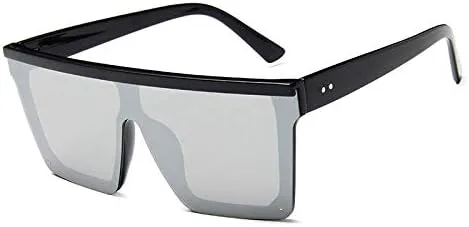 Женские классические квадратные солнцезащитные очки с плоской верхней частью, фиолетовым зеркальным покрытием, защита от ультрафиолета UV400 MTZJH, Black Silver
Женские классические квадратные солнцезащитные очки с плоской верхней частью, фиолетовым зеркальным покрытием, защита от ультрафиолета UV400 MTZJH, Black Silver