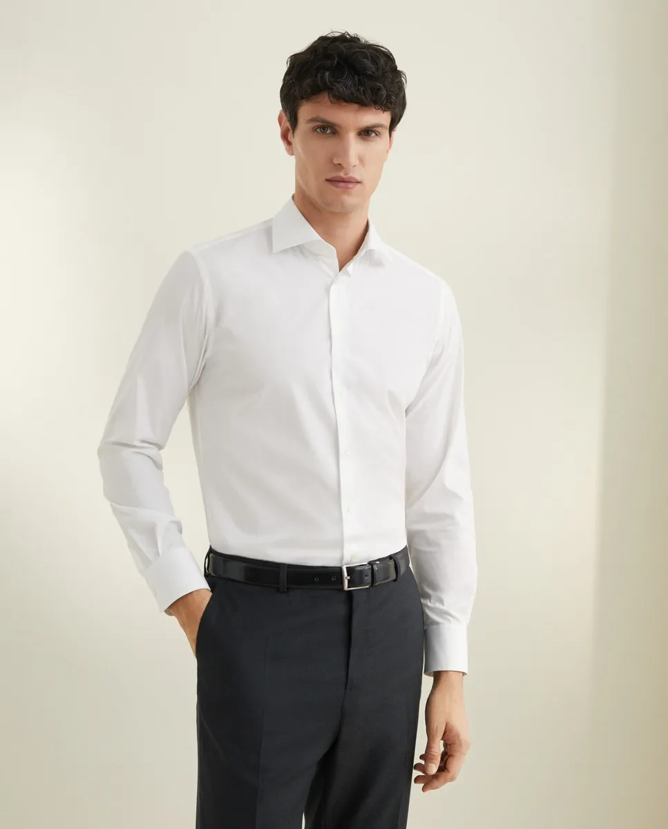 Рубашка гладкая легкая глажка Emidio Tucci, белый
Рубашка гладкая легкая глажка Emidio Tucci, белый