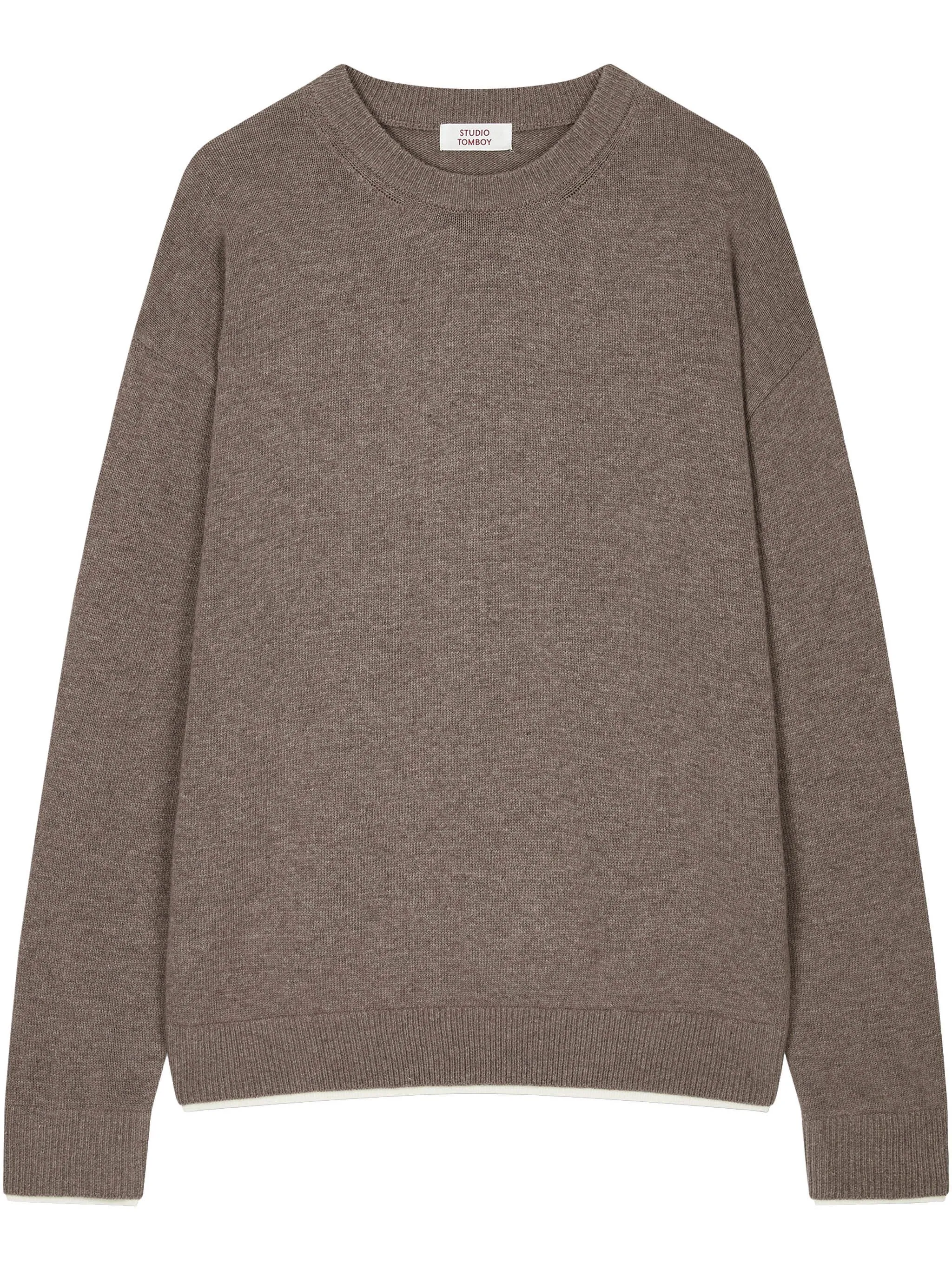 Меланжевый джемпер Studio Tomboy, бежевый
Меланжевый джемпер Studio Tomboy, бежевый
