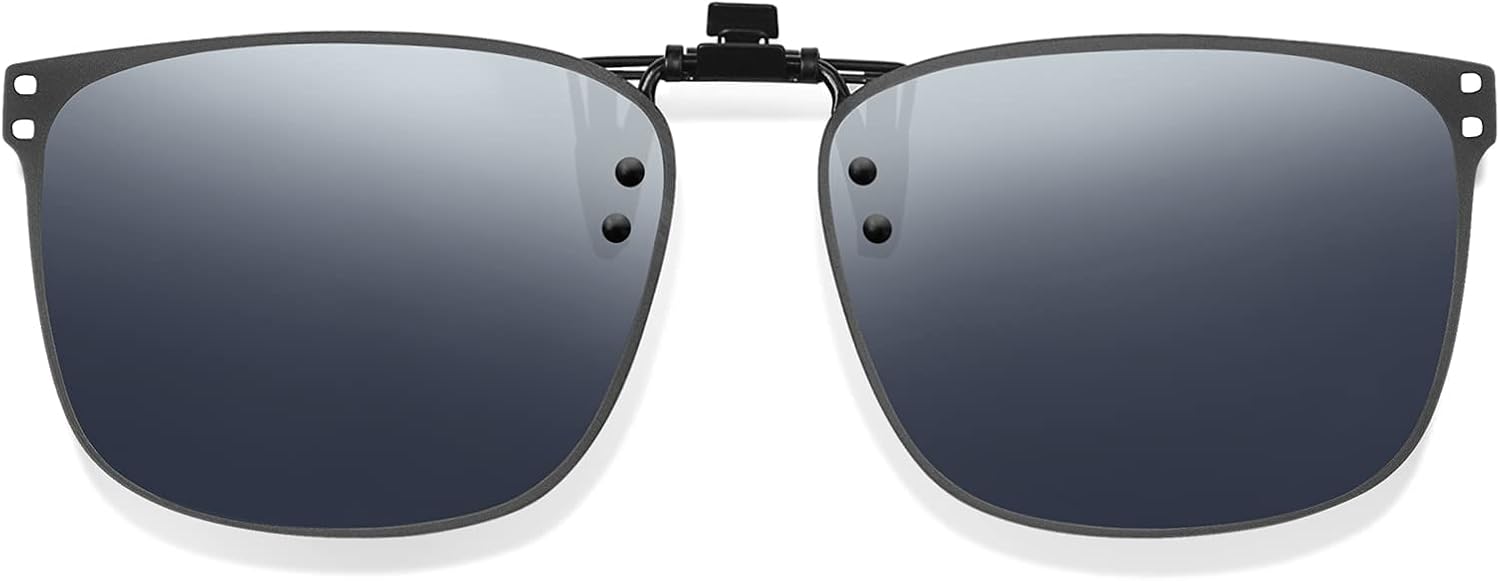 Солнцезащитные очки-клипсы, надеваемые поверх очков с диоптриями, поляризованные, с антибликовым покрытием, откидные, с защитой от УФ-излучения, для мужчин и женщин ARCAMOY, Silver Flash
Солнцезащитные очки-клипсы, надеваемые поверх очков с диоптриями, поляризованные, с антибликовым покрытием, откидные, с защитой от УФ-излучения, для мужчин и женщин ARCAMOY, Silver Flash