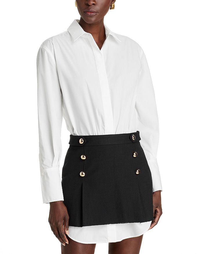 Платье-комбо Warren Shirt SIMKHAI, белый
Платье-комбо Warren Shirt SIMKHAI, белый