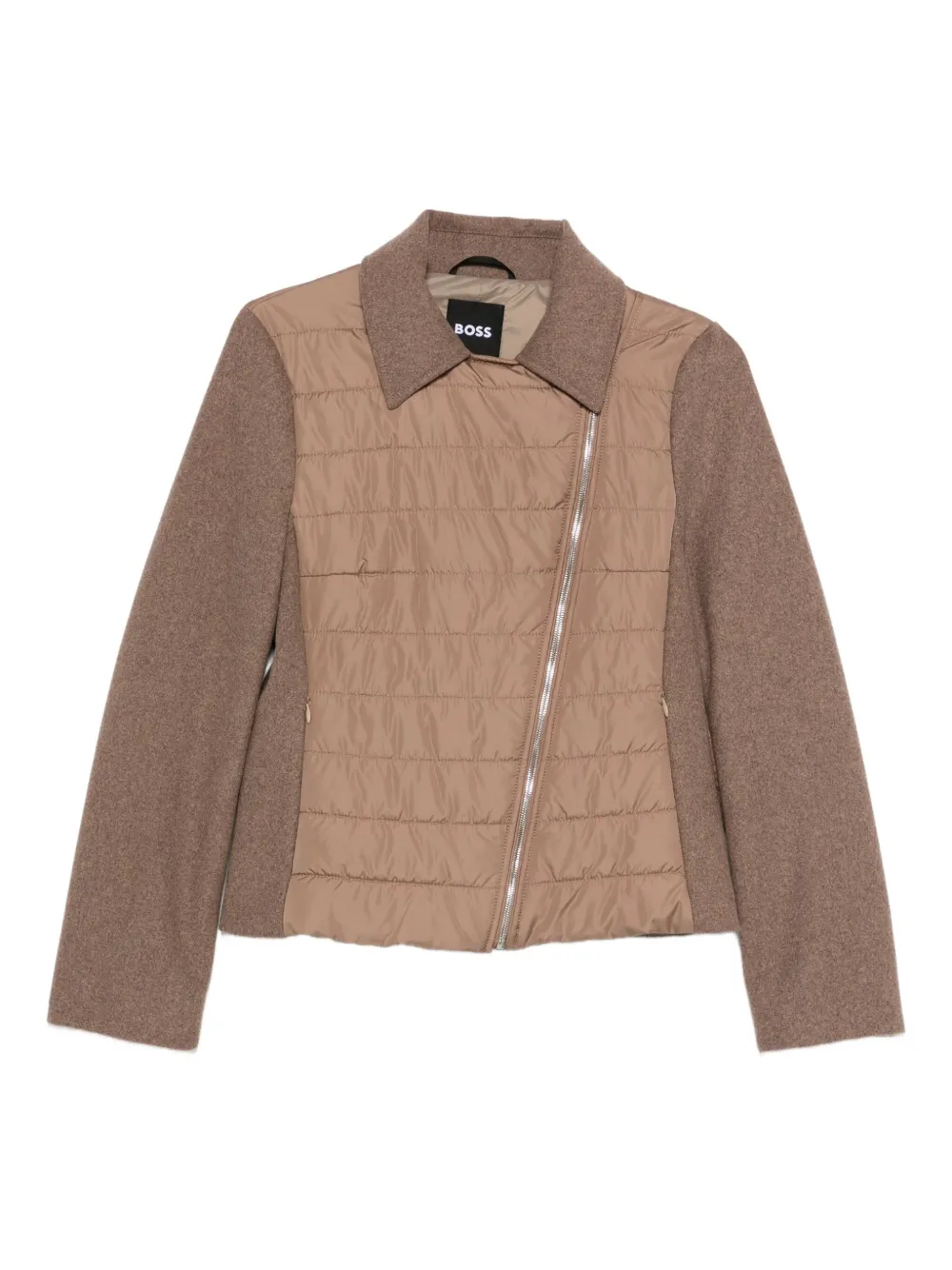 Стеганый бомбер BOSS, нейтральный
Стеганый бомбер BOSS, нейтральный