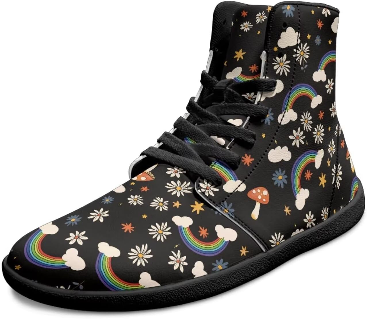 Высокие кроссовки для мужчин, с широкой носочной частью, шнуровкой, уличные, с нулевым перепадом, поддержкой голеностопа, для ходьбы Xixirimido, Mushroom Rainbow
Высокие кроссовки для мужчин, с широкой носочной частью, шнуровкой, уличные, с нулевым перепадом, поддержкой голеностопа, для ходьбы Xixirimido, Mushroom Rainbow