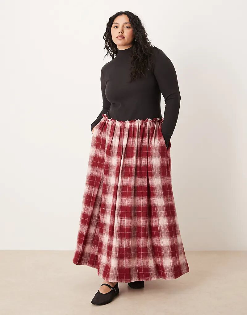 Платье макси ASOS DESIGN Curve с высоким воротом и длинными рукавами в красную клетку
Платье макси ASOS DESIGN Curve с высоким воротом и длинными рукавами в красную клетку