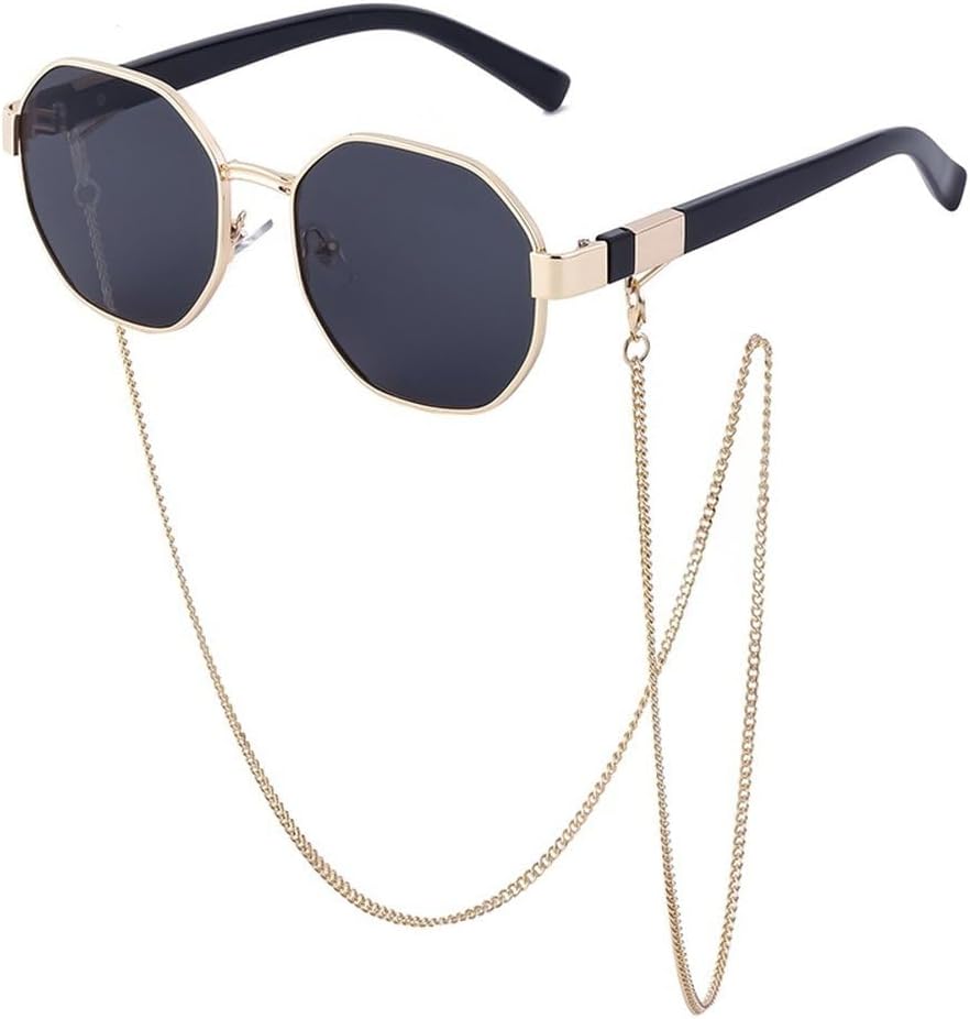 Солнцезащитные очки Polygon для женщин с цепочкой, роскошные, модные, уникальные, трендовые. Восьмиугольные солнцезащитные очки для женщин, квадратные очки GHVWYX, C3 Gold Black
Солнцезащитные очки Polygon для женщин с цепочкой, роскошные, модные, уникальные, трендовые. Восьмиугольные солнцезащитные очки для женщин, квадратные очки GHVWYX, C3 Gold Black