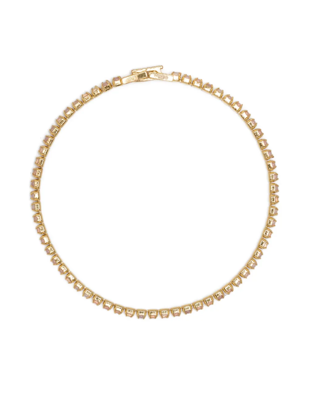 Теннисный браслет из розового кварца Ryenn's Eyes, золотой
Теннисный браслет из розового кварца Ryenn's Eyes, золотой