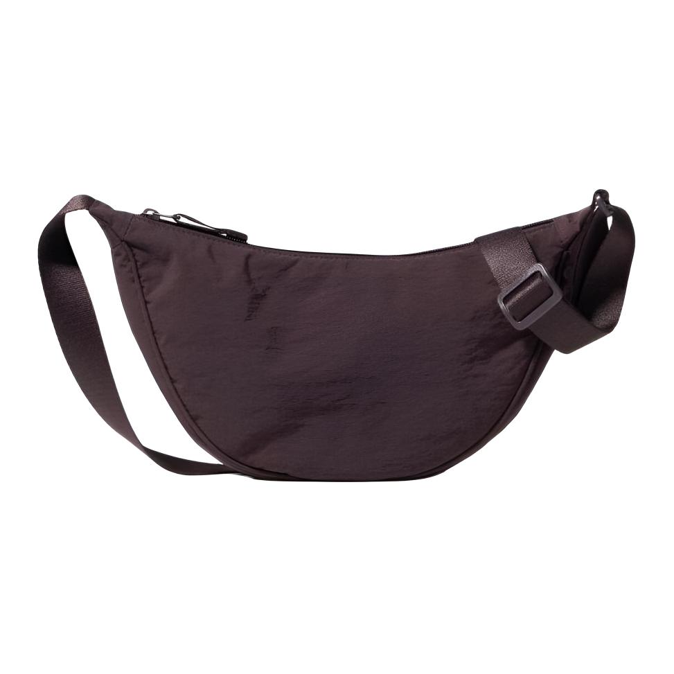 UNIQLO Нейлоновая сумка для пельменей через плечо на пояс женская тёмно-фиолетовая, Dark Purple
