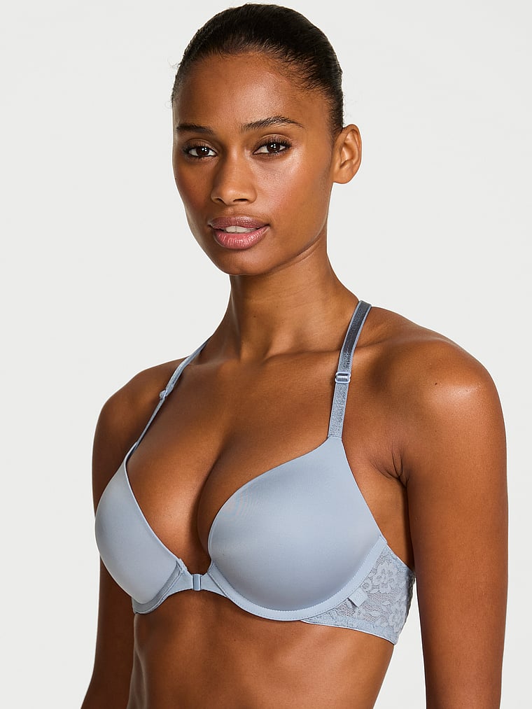 Сексуальный гладкий бюстгальтер пуш-ап из кружева Victoria'S Secret, front close blue grey
Сексуальный гладкий бюстгальтер пуш-ап из кружева Victoria'S Secret, front close blue grey