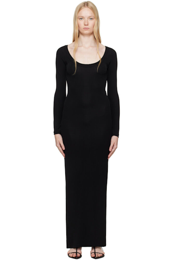 Черное платье макси с круглым вырезом Aya Muse
Черное платье макси с круглым вырезом Aya Muse