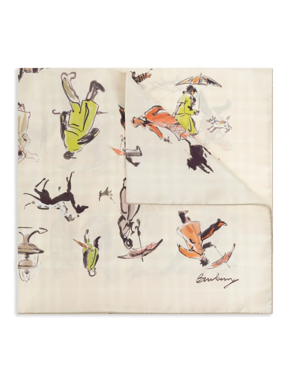 Шелковый платок с принтом BURBERRY, нейтральный
Шелковый платок с принтом BURBERRY, нейтральный