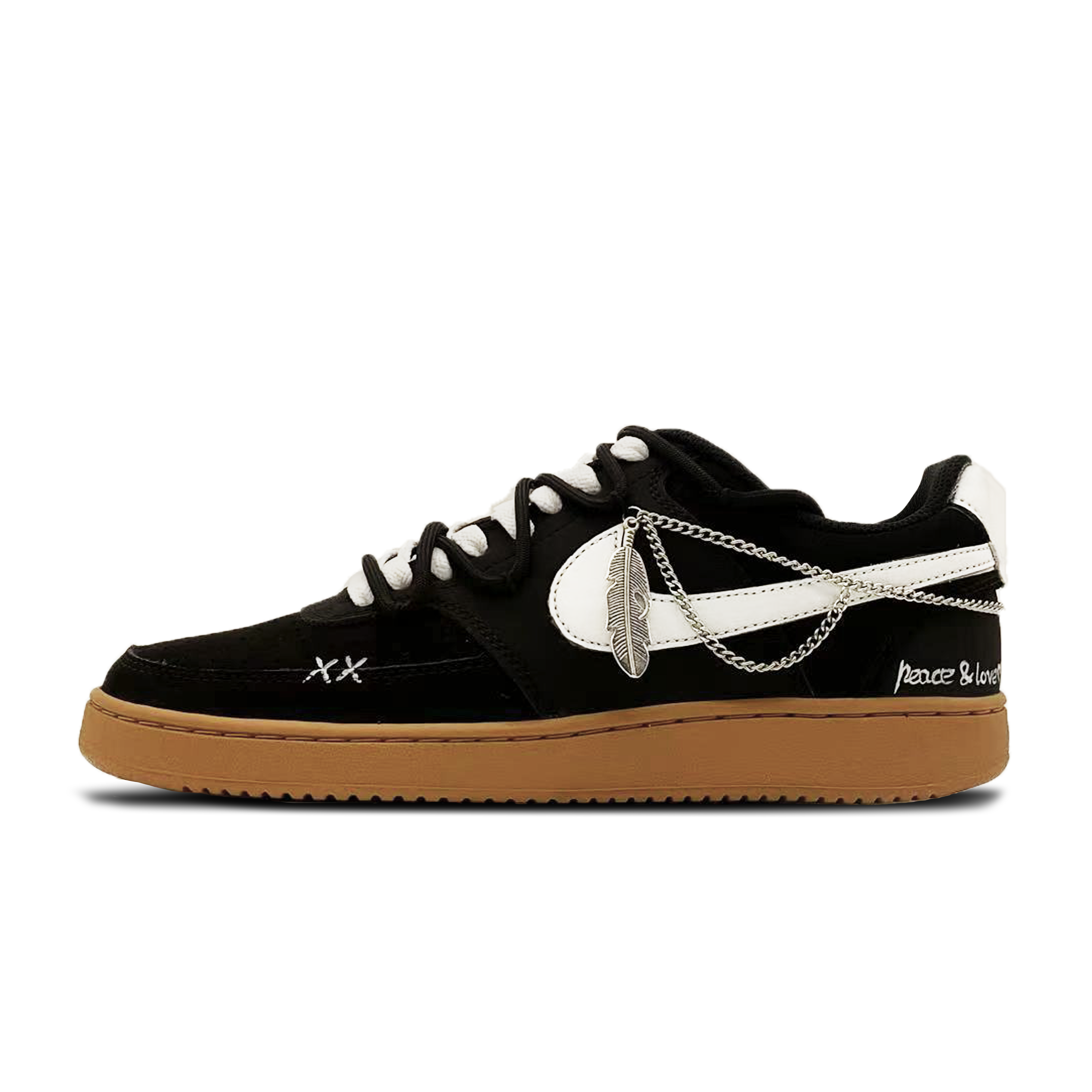 Nike Кроссовки для скейтбординга Court Vision 1 Jet Black Nude Coverage Abrasion Resistant Low top мужские черно-белые
Nike Кроссовки для скейтбординга Court Vision 1 Jet Black Nude Coverage Abrasion Resistant Low top мужские черно-белые