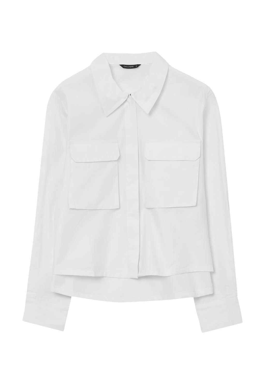 Блузка на пуговицах Calliope, белый деним 
Блузка на пуговицах Calliope, белый деним