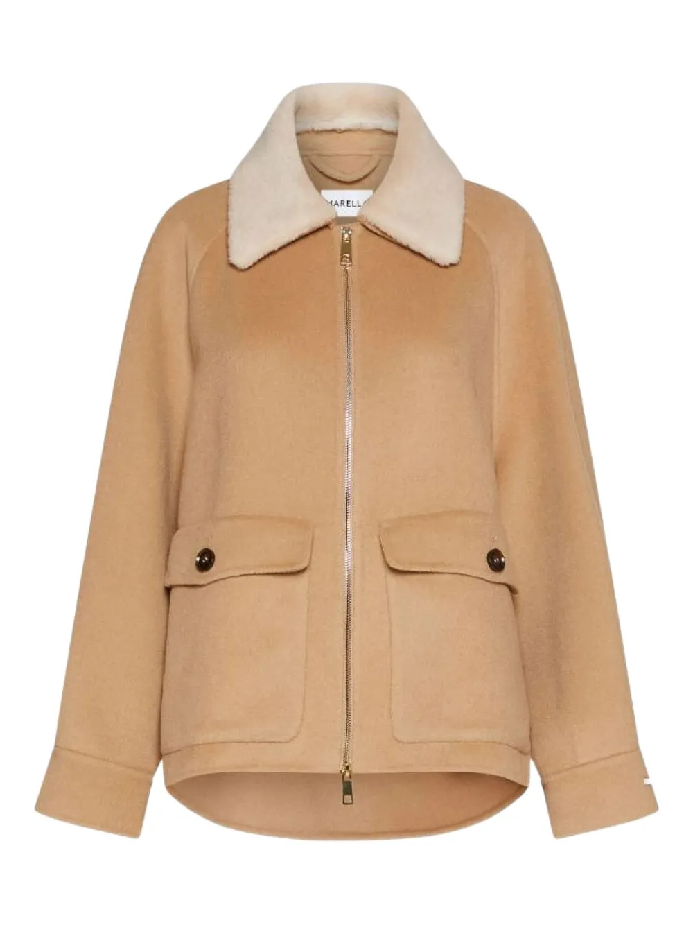 Куртка с накладными карманами и застежкой-молнией спереди Marella, коричневый
Куртка с накладными карманами и застежкой-молнией спереди Marella, коричневый