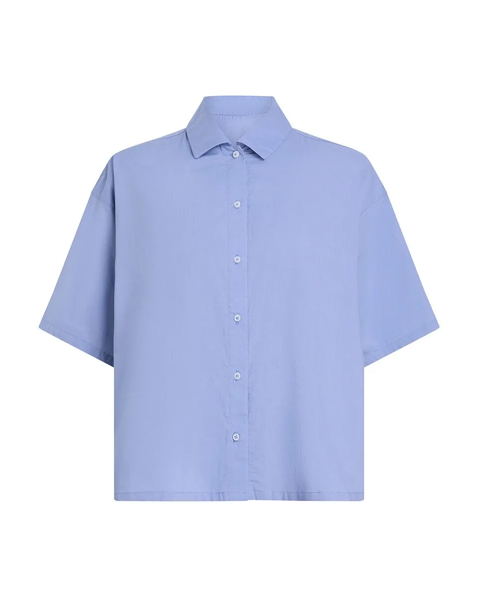 Футболка с коротким рукавом из хлопкового поплина с пуговицами Calvin Klein, синий
Футболка с коротким рукавом из хлопкового поплина с пуговицами Calvin Klein, синий