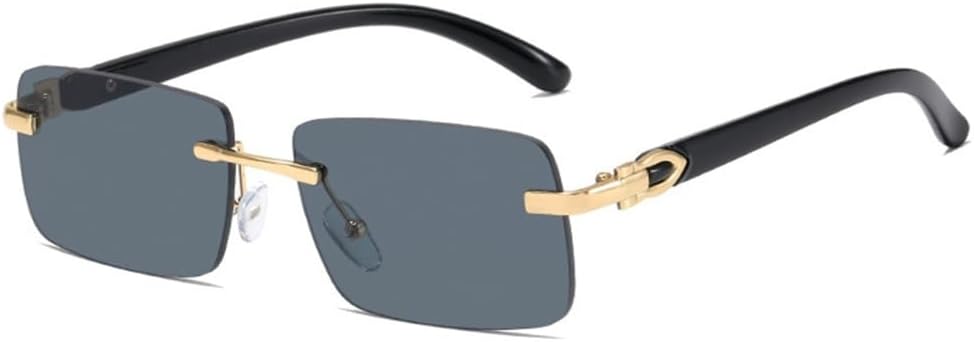 Модные прямоугольные солнцезащитные очки без оправы для женщин, ретро-очки для мужчин, роскошные очки с защитой от УФ-излучения UV400 и градиентным переходом цвета, SUN258 Generic, C1 Grey
Модные прямоугольные солнцезащитные очки без оправы для женщин, ретро-очки для мужчин, роскошные очки с защитой от УФ-излучения UV400 и градиентным переходом цвета, SUN258 Generic, C1 Grey