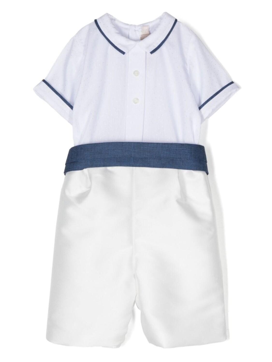 La Stupenderia ромпер с контрастной окантовкой, белый
La Stupenderia ромпер с контрастной окантовкой, белый