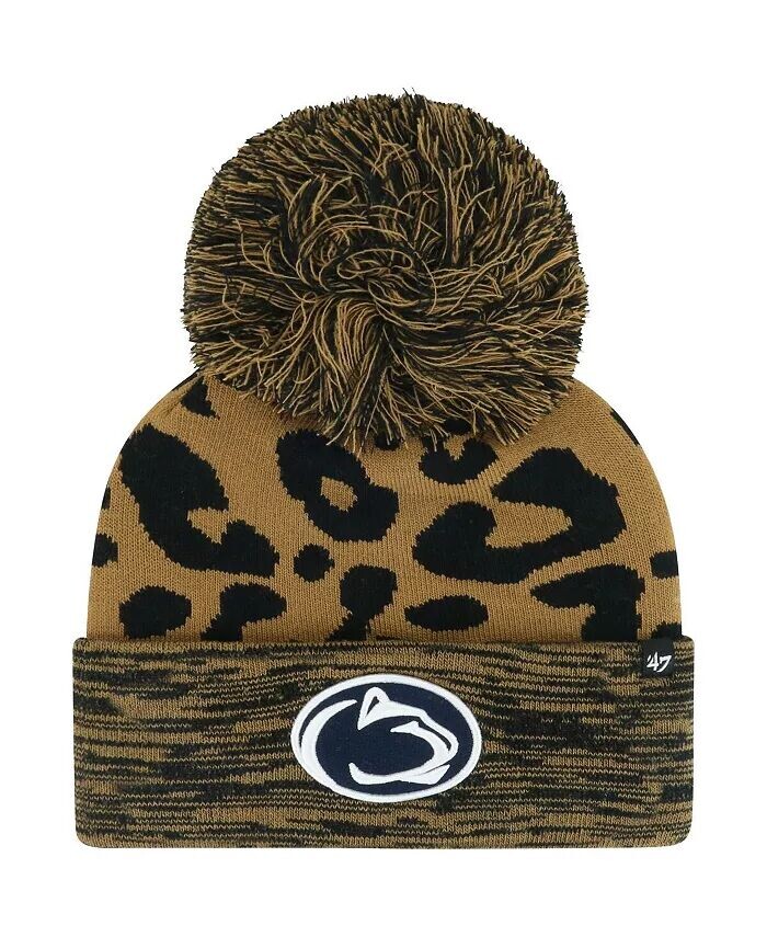 Женская коричневая вязаная шапка с манжетами и помпоном Penn State Nittany Lions Rosette '47 Brand, коричневый
Женская коричневая вязаная шапка с манжетами и помпоном Penn State Nittany Lions Rosette '47 Brand, коричневый