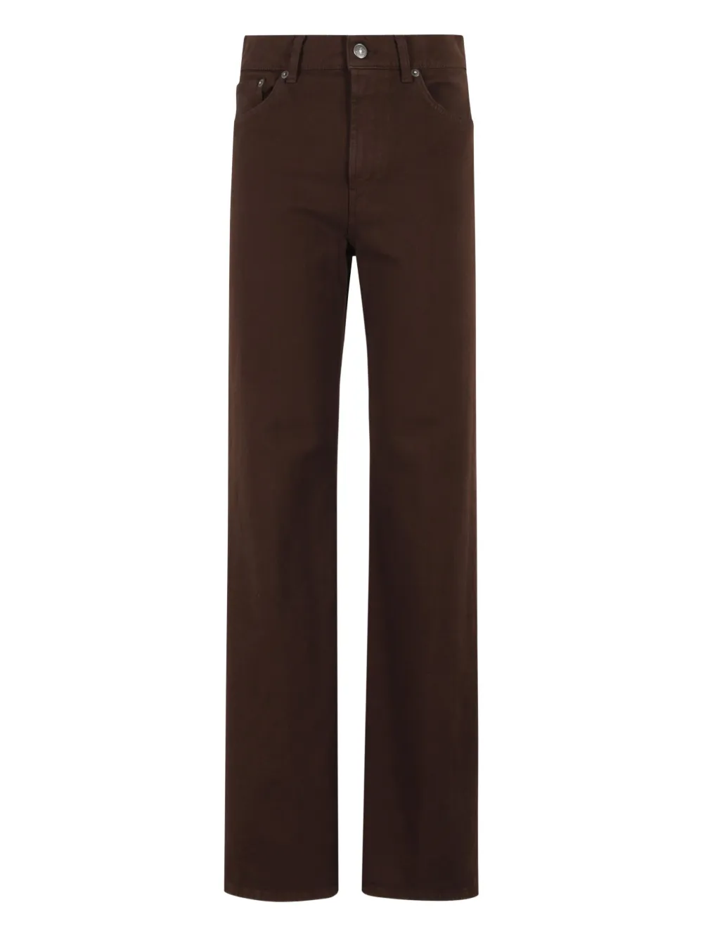 Коричневые джинсы прямого кроя DONDUP, коричневый 
Коричневые джинсы прямого кроя DONDUP, коричневый