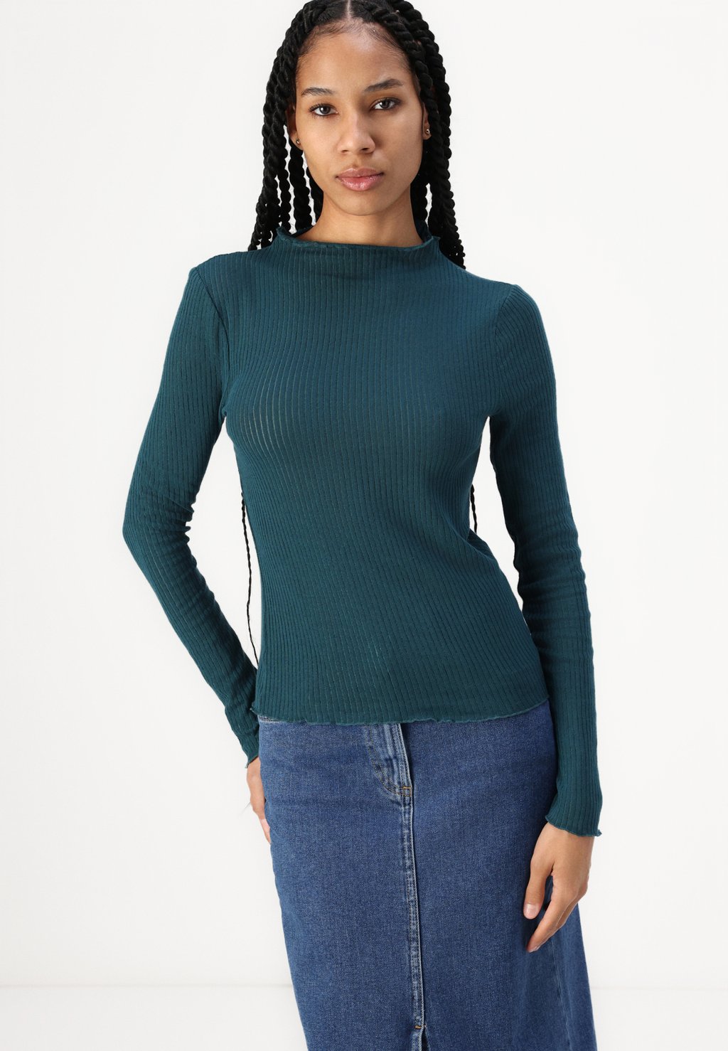 Джемпер MOCKNECK IN HILDA QUALITY Anna Field, темно-зеленый 
Джемпер MOCKNECK IN HILDA QUALITY Anna Field, темно-зеленый