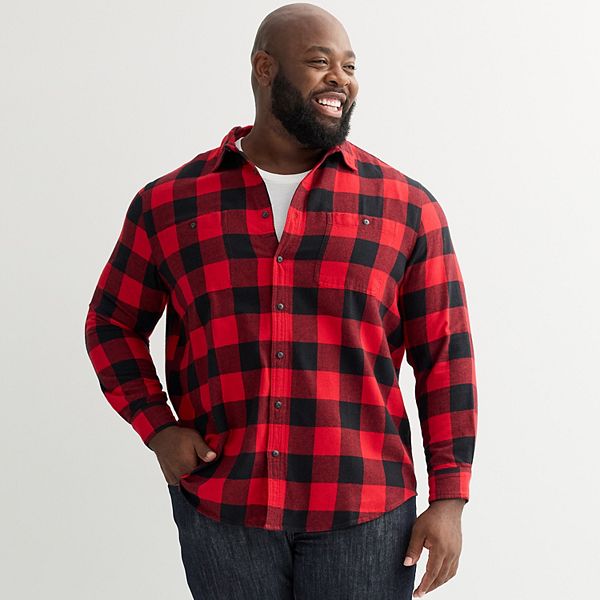 Фланелевая рубашка с длинным рукавом Big & tall super soft brushed Sonoma Goods For Life, Buffalo Check Red
Фланелевая рубашка с длинным рукавом Big & tall super soft brushed Sonoma Goods For Life, Buffalo Check Red