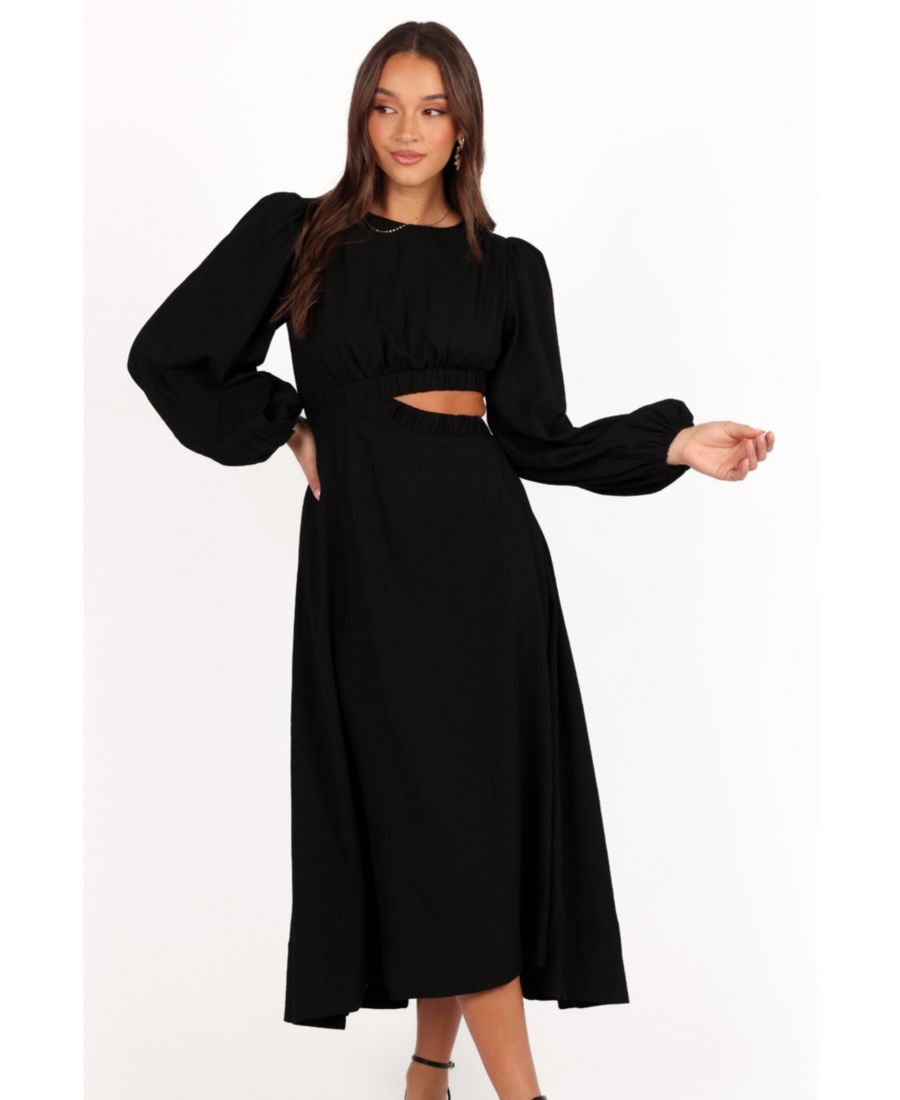 Женское миди-платье Ginnee с пышными рукавами и вырезами Petal and Pup, Black
Женское миди-платье Ginnee с пышными рукавами и вырезами Petal and Pup, Black