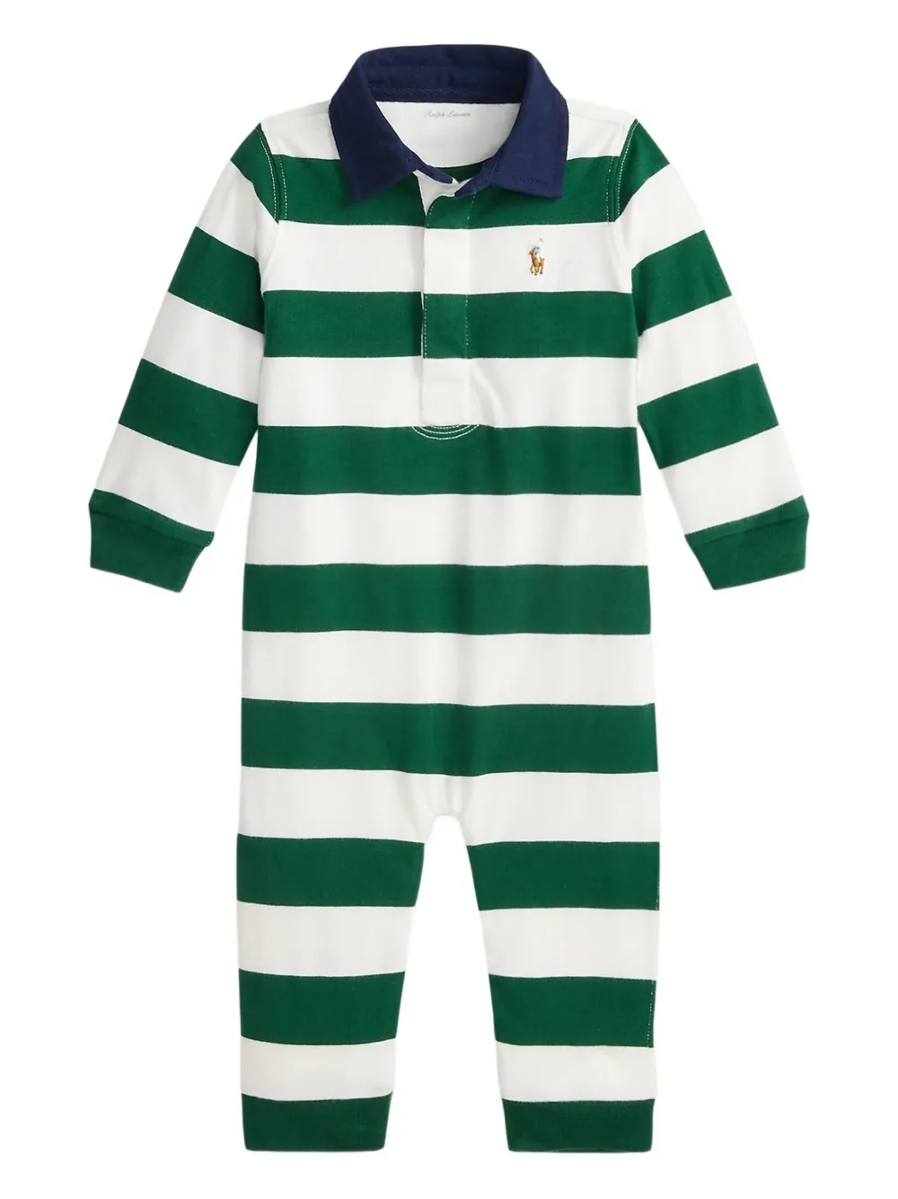 Полосатый комбинезон с длинными рукавами Polo Ralph Lauren Kids, зеленый
Полосатый комбинезон с длинными рукавами Polo Ralph Lauren Kids, зеленый