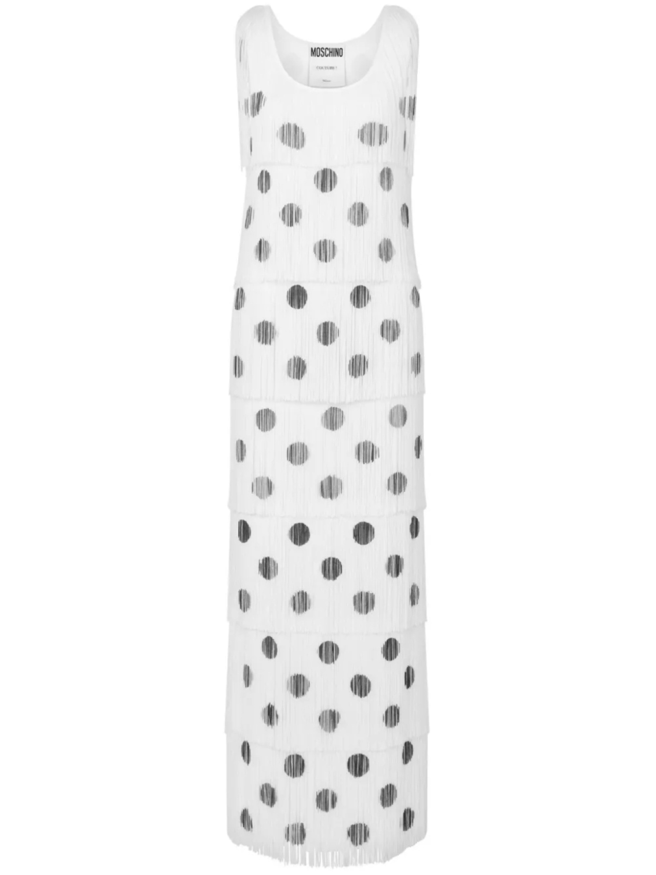 Платье макси с бахромой Moschino, белый
Платье макси с бахромой Moschino, белый