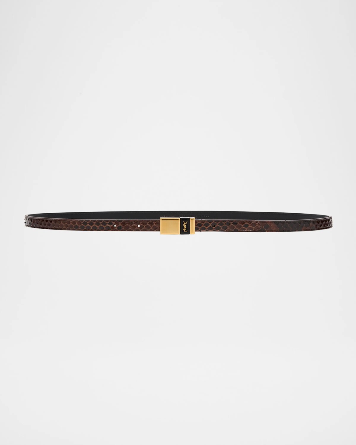 Узкий ремень YSL с пряжкой Python Saint Laurent, цвет Lava Dk Lava
Узкий ремень YSL с пряжкой Python Saint Laurent, цвет Lava Dk Lava