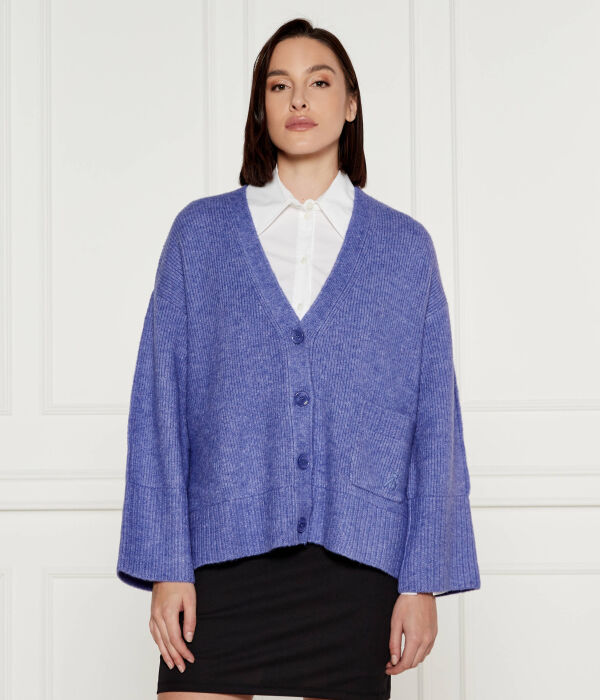 Кардиган женский Patrizia Pepe свободного кроя с карманом, фиолетовый
Кардиган женский Patrizia Pepe свободного кроя с карманом, фиолетовый