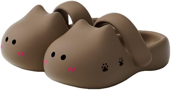 Милые тапочки с кошкой, домашние тапочки для мужчин и женщин, мультяшная кошка, для дома и улицы, с толстой подошвой, нескользящие пляжные туфли Generic, коричневый
Милые тапочки с кошкой, домашние тапочки для мужчин и женщин, мультяшная кошка, для дома и улицы, с толстой подошвой, нескользящие пляжные туфли Generic, коричневый