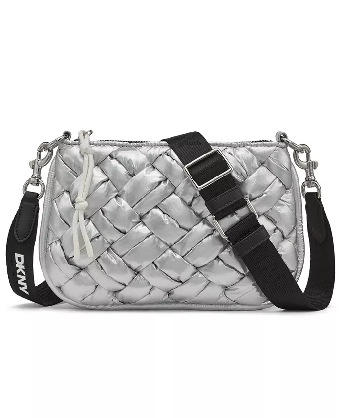 Маленькая стеганая сумка через плечо Nadia DKNY, серебряный
Маленькая стеганая сумка через плечо Nadia DKNY, серебряный