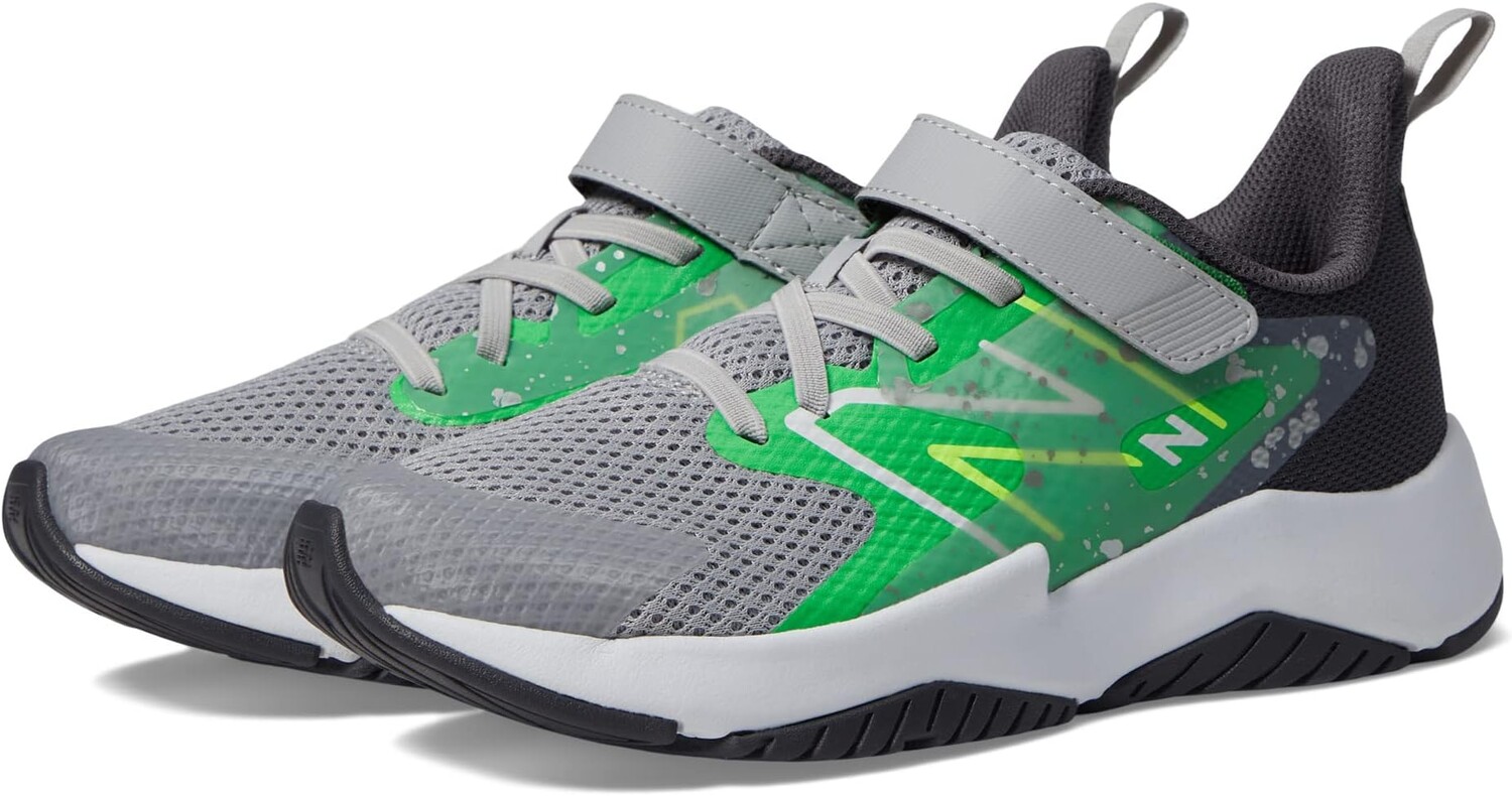 Кроссовки Rave Run v2 Bungee Lace with Hook-and-Loop Top Strap New Balance, цвет Raincloud/Green Punch
Кроссовки Rave Run v2 Bungee Lace with Hook-and-Loop Top Strap New Balance, цвет Raincloud/Green Punch