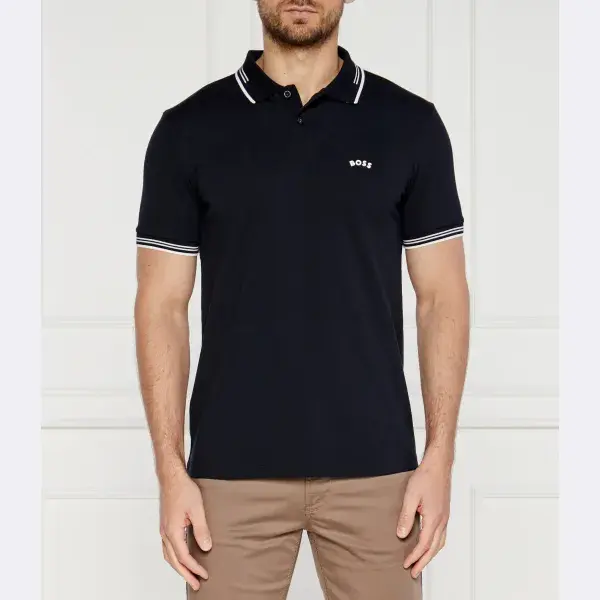 Облегающая рубашка-поло изогнутой формы Boss, синий
Облегающая рубашка-поло изогнутой формы Boss, синий