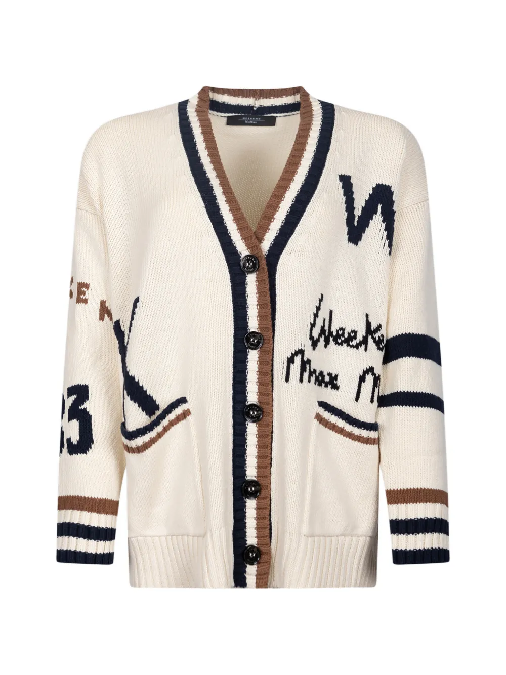 Кардиган с графическим принтом на пуговицах Weekend Max Mara, бежевый
Кардиган с графическим принтом на пуговицах Weekend Max Mara, бежевый