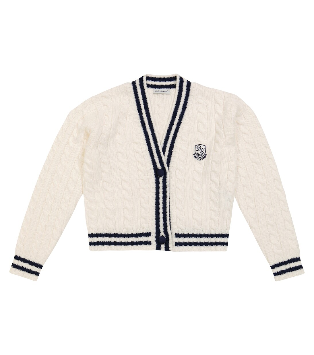 Шерстяной вязаный кардиган Dolce&Gabbana, белый
Шерстяной вязаный кардиган Dolce&Gabbana, белый